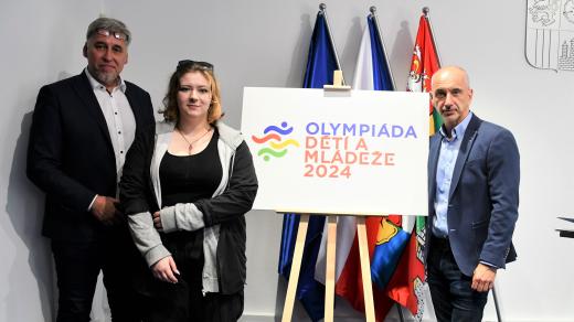 Logo Olympiády dětí a mládeže v Jihočeském kraji navrhla studentka Karolína Spiesová