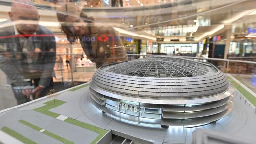3D model plánované multifunkční haly Aréna Brno