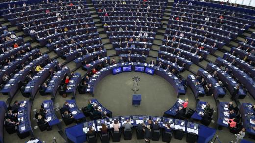 Evropský parlament na zasedání v Štrasburku