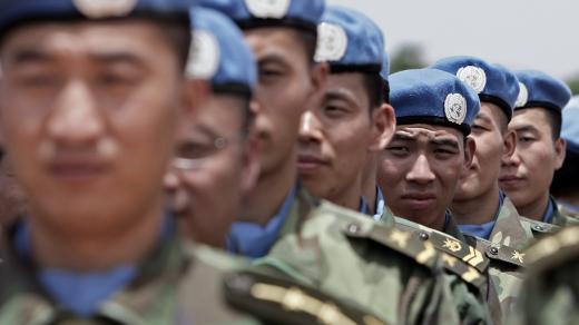 Čínští vojáci na misi OSN v Darfúru