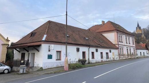 Část bývalé židovské čtvrti v Hluboké nad Vltavou