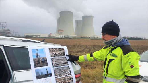 Geologové zkoumají podloží u Jaderné elektrárny Temelín kvůli stavbě malého modulárního reaktoru