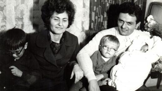 Jozef Babiak s rodinou