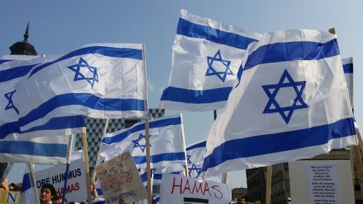 Demonstrace na podporu Izraele ve Spojených státech