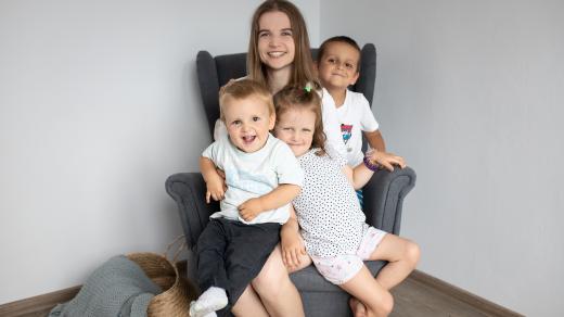Spisovatelka Kristýna Trpková a její tri děti