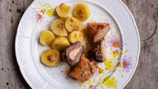 Vepřové křenové taštičky