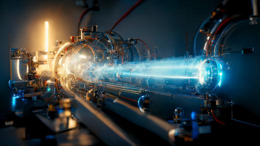 Magnetické a elektrické pole používané pro využití antihmoty (ilustrační snímek)