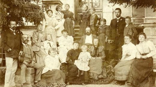 Antonín Dvořák s rodinou a přáteli na Vysoké u Příbrami