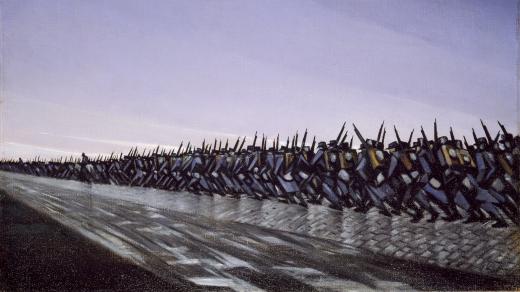 Christopher Richard W Nevinson: Vojáci na pochodu