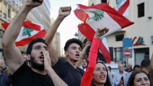 Protesty v Libanonu 