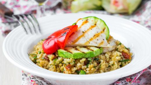Bulgur a grilovaná zelenina