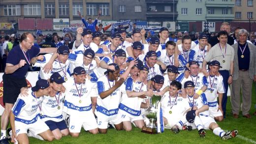 Oslavy prvního titulu Slovanu Liberec v roce 2002