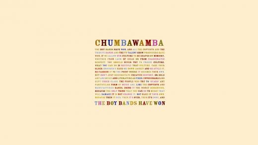 Chumbawamba přebal k albu The Boy Bands Have Won