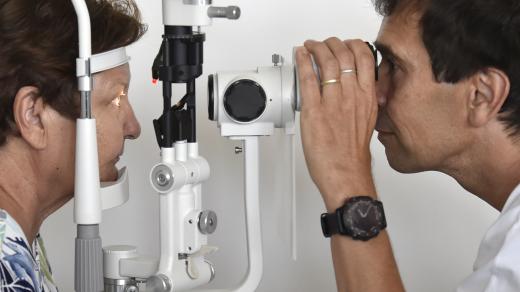 vyšetření oka u lékaře