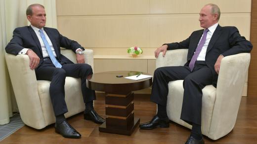 Viktor Medvedčuk a Vladimir Putin