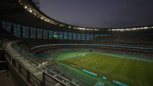 Fotbalový stadion ázerbájdžánském Baku