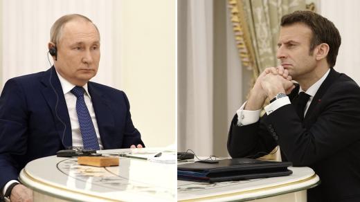 Jednání Putina s Macronem