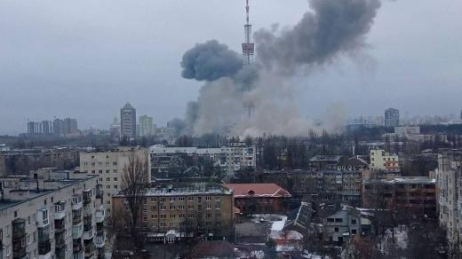 Při útoku na televizní věž v Kyjevě zemřelo 5 lidí