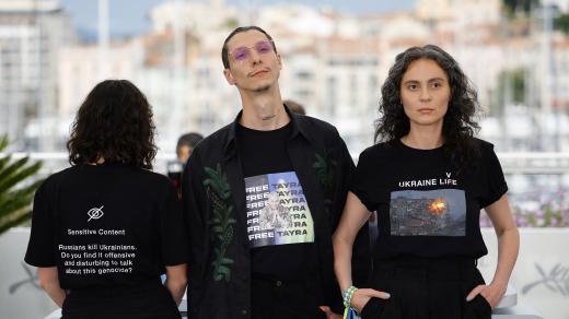 Ukrajinský režisér Maksym Nakonečnyj využil protestu na mezinárodním filmovém festivalu v Cannes prezentaci svého filmu Butterfly Vision