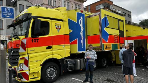 Emergency day v Náchodě - speciální zdravotnický modul GOLEM