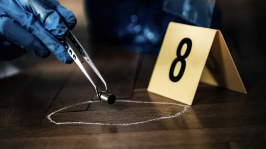 Kriminalista, místo činu, kulka