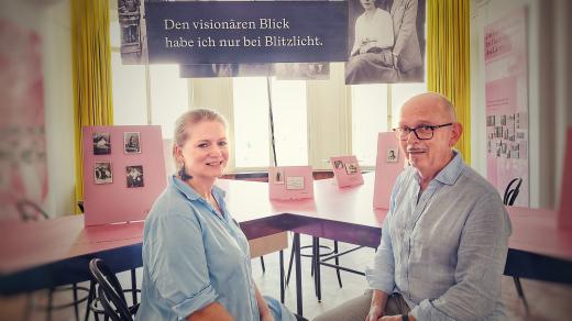 Klára Arpa z programového oddělení Goethe Institutu a literární vědec a kurátor Hans Gerd Koch