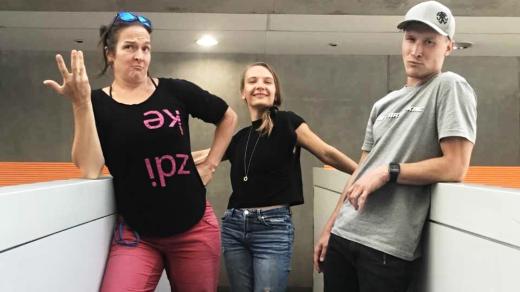 Zleva Kateřina Klusáková, Ivana Kolcunová a Jan Jirák