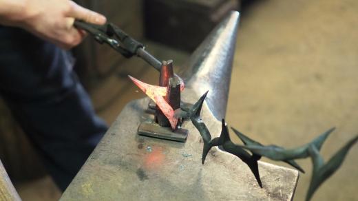 Křížová cesta, dílo uměleckého kováře Petra Štáfla, Uhry – Přibyslav