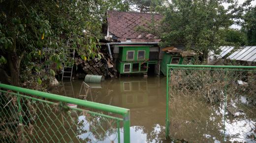Následky povodní v Zátoru