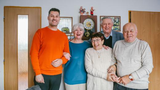 Patrik Rozehnal, Carmen Mayerová, Anežka Mikešová, Petr Kostka a Jaroslav Mikeš