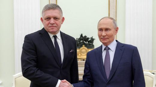 Robert Fico a Vladimir Putin