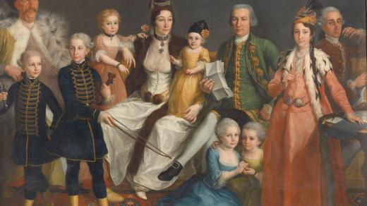 David George van Lennep (1712-97), Senior Merchant of the Dutch Factory at Smyrna, and his Wife and Children