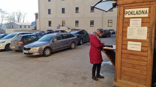 Pokladna jihlavského parkoviště