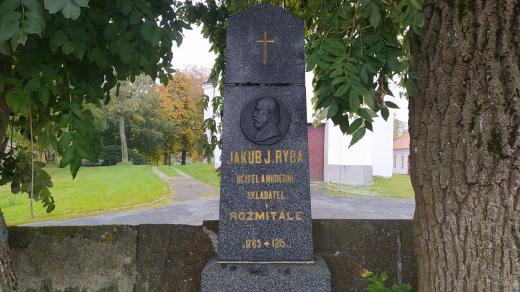 Zde je pohřben Jakub Jan Ryba