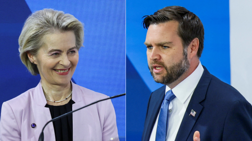 Vance ve svém projevu kritizoval údajné omezování svobody slova v Evropě. Von der Leyenová se zaměřila hlavně na situaci na Ukrajině