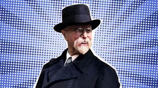Tomáš Garrigue Masaryk si vysloužil přezdívku tatíček (koláž, digitálně kolorováno)