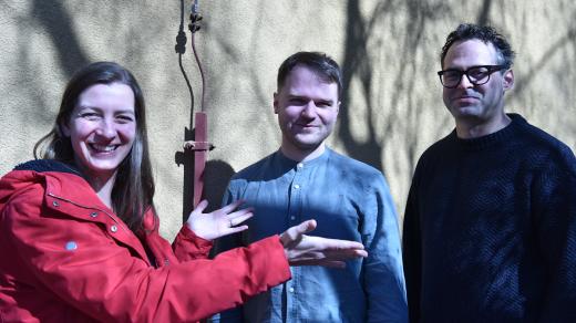 Zleva: Štěpánka Balcarová, Jan Lacina (2in2out), Petr Kalfus (Petr Kalfus Trio)