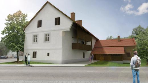 Hrnčířův mlýn v Českém Meziříčí na Rychnovsku - vizualizace