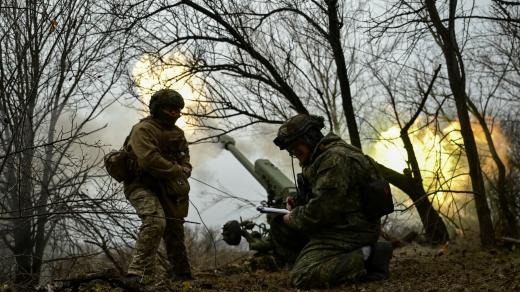 Ukrajinští vojáci na frontové linii v Záporožské oblasti