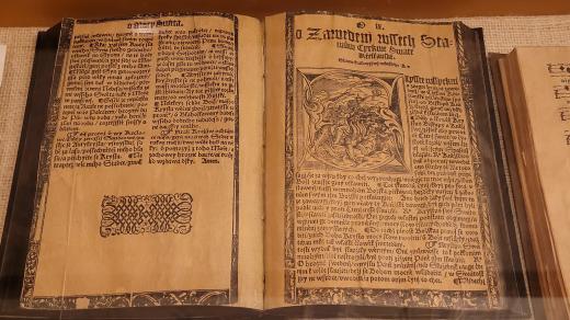 Ukázka starého pravopisu, u kterého rovněž stál Jan Blahoslav