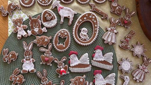 Perníkové kraslice Blanky Novotné z Českých Budějovic