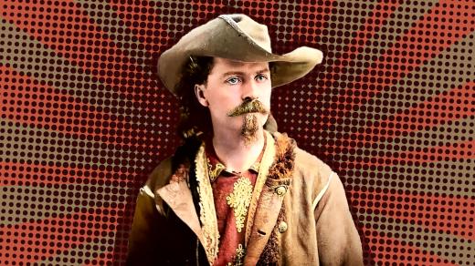 Buffalo Bill (koláž, digitálně kolorováno)