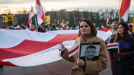 Lídryně běloruské opozice Svjatlana Cichanouská