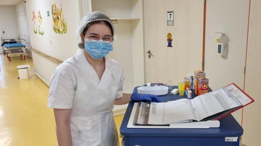 Německá studentka Leila na praxi v Domažlické nemocnici