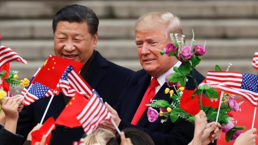 Čínský prezident Si Ťin-pching a jeho americký protějšek Donald Turmp (archivní foto)