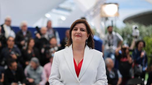 Režisérka Zuzana Kirchnerová během fotografování filmu Karavana v soutěži v kategorii Un Certain Regard na 78. ročníku filmového festivalu v Cannes 22. května 2025