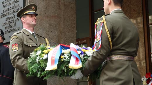 Pietní akt před budovou Českého rozhlasu připomněl Květnové povstání