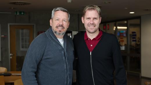 Fotbalista Tomáš Hübschman a moderátor Pavel Horváth