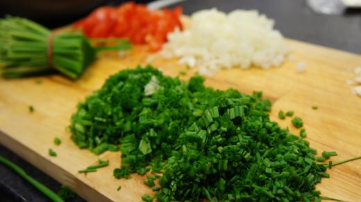 Nakrájená pažitka