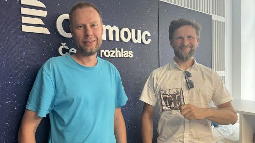 Zleva Jindřich Müller a Michal Skříšovský z kapely Heblo